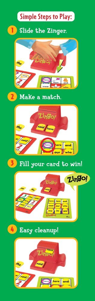  ThinkFun Zingo Sight Words Award Winning Early Reading Game for  Pre-K to 2nd Grade - Toy of the Year Finalist, A Fun and Educational Game  Developed by Educators for Boys and